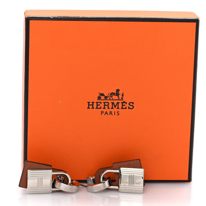 Hermes Palladium Swift O'Kelly Earrings Gold 5 of 6