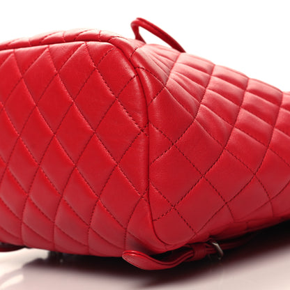 Chanel Lambskin Quilted Small Urban Spirit Backpack Red 10 of 12