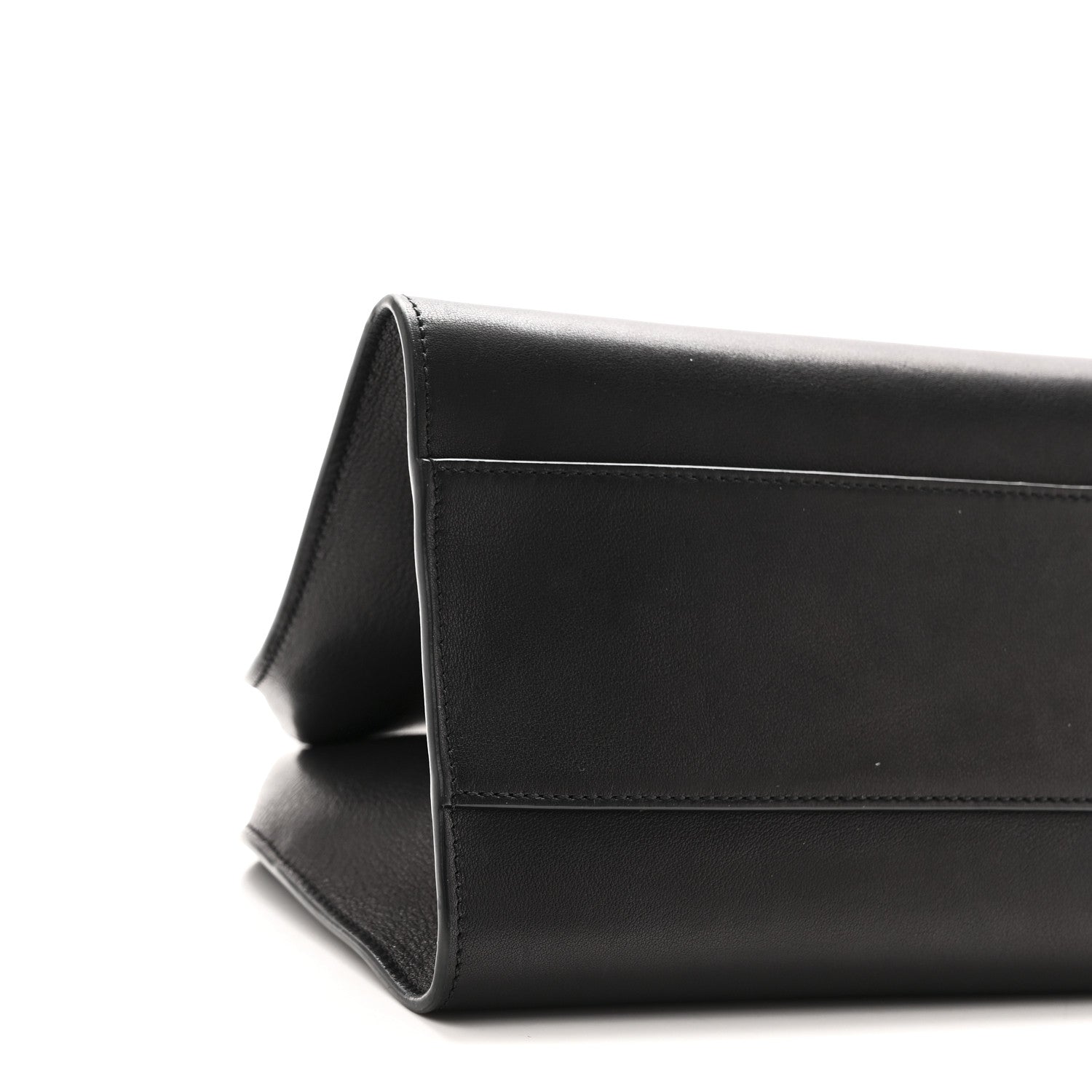 The Row Smooth Calfskin Peggy Bag Black 8 of 9