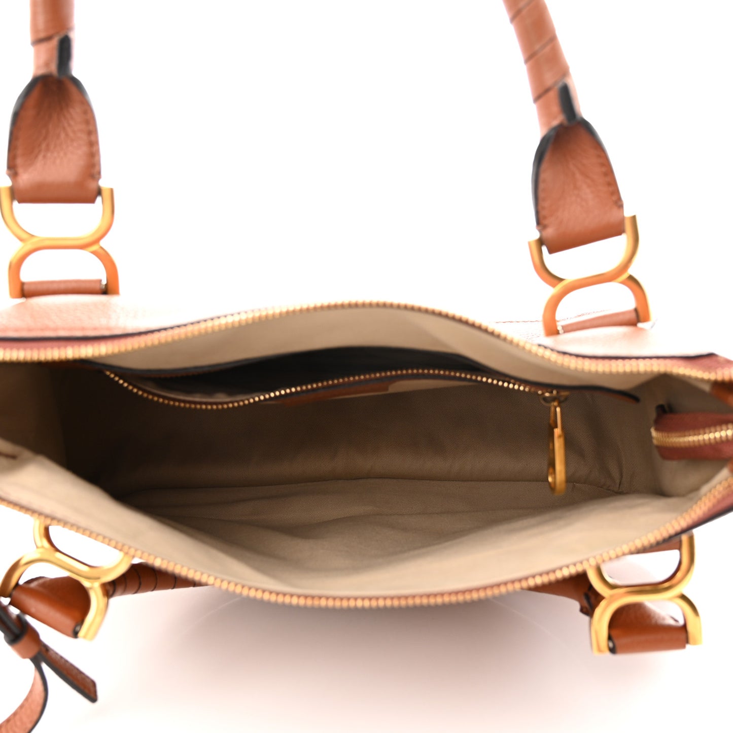 Calfskin Medium Marcie Satchel Tan