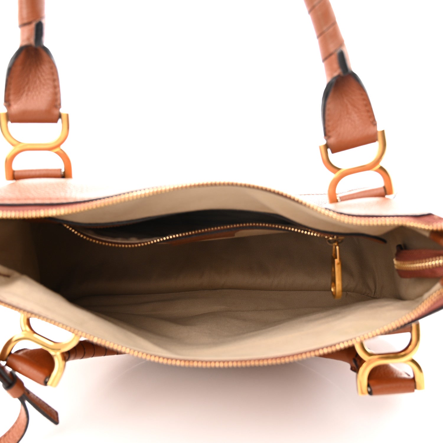 Chloe Calfskin Medium Marcie Satchel Tan 5 of 10