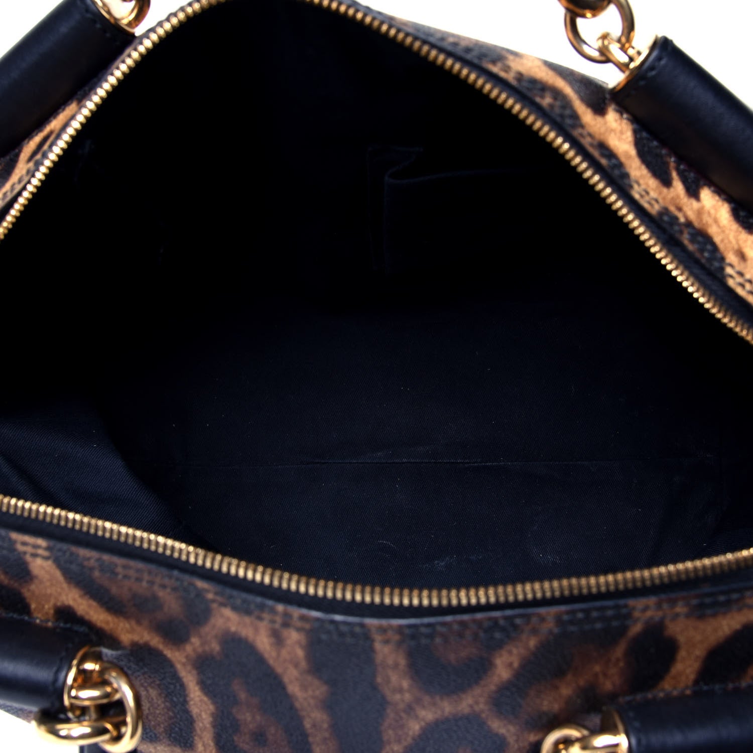 Dolce & Gabbana Dauphine Leopard Print Miss Sicily Boston Satchel 4 of 4