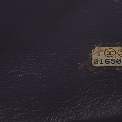 Chanel Crumpled Grained Calfskin Small Two Tone Flap Navy 8 of 10