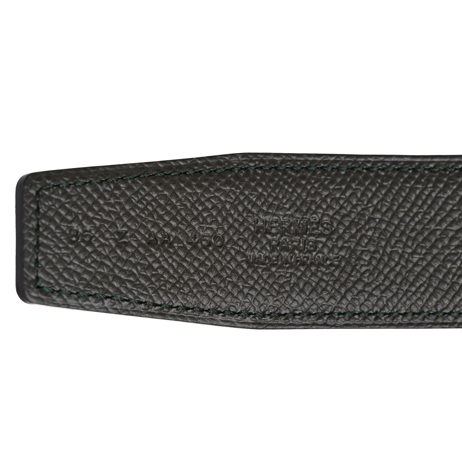 Hermes Epsom 32mm Belt Strap 85 Bleu Indigo Vert Gris 3 of 6