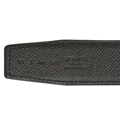 Hermes Epsom 32mm Belt Strap 85 Bleu Indigo Vert Gris 3 of 6