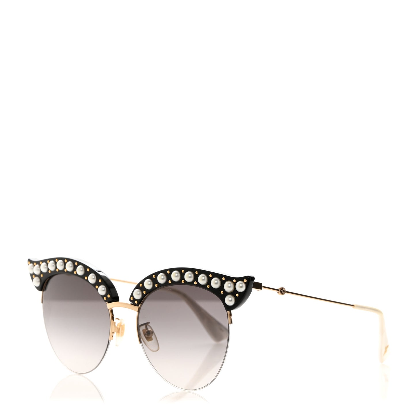 Pearl Cat Eye Sunglasses GG0212S Black