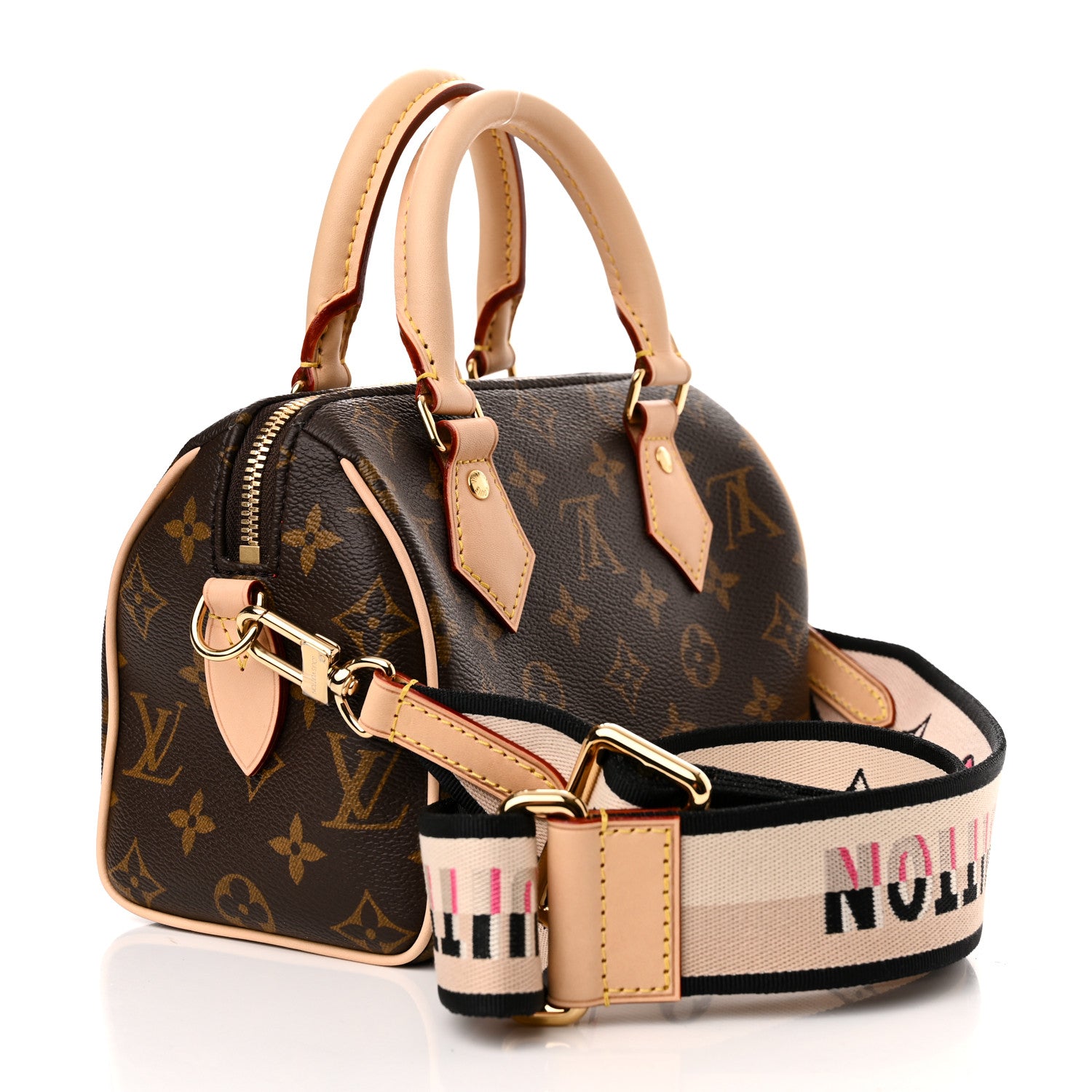 Louis Vuitton Monogram Speedy Bandouliere 20 Black 3 of 9