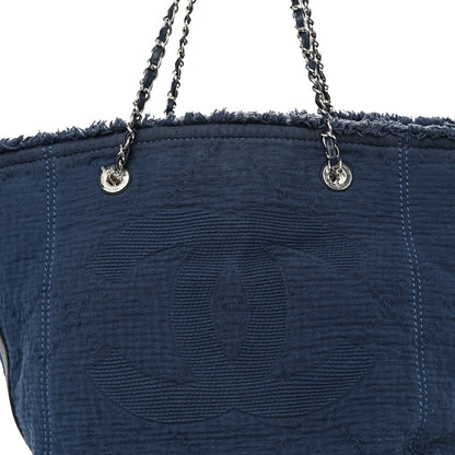 Chanel Canvas Medium Double Face Tote Navy 8 of 10