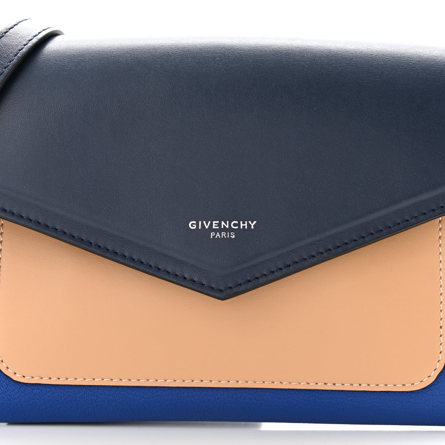 Calfskin Duetto Crossbody Bag Night Blue