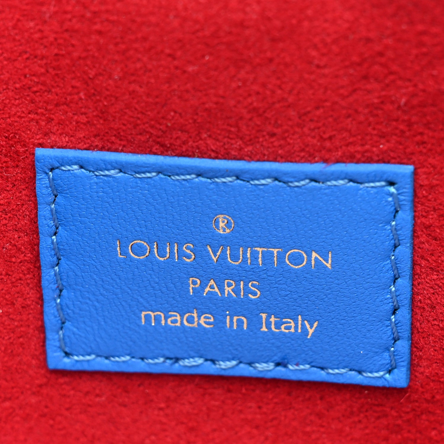 Louis Vuitton Lambskin Embossed Monogram Vuittamins Coussin PM Blue Red 8 of 12