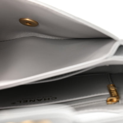 Chanel Shiny Caviar Quilted Mini Top Handle Flap Bag Grey 6 of 11