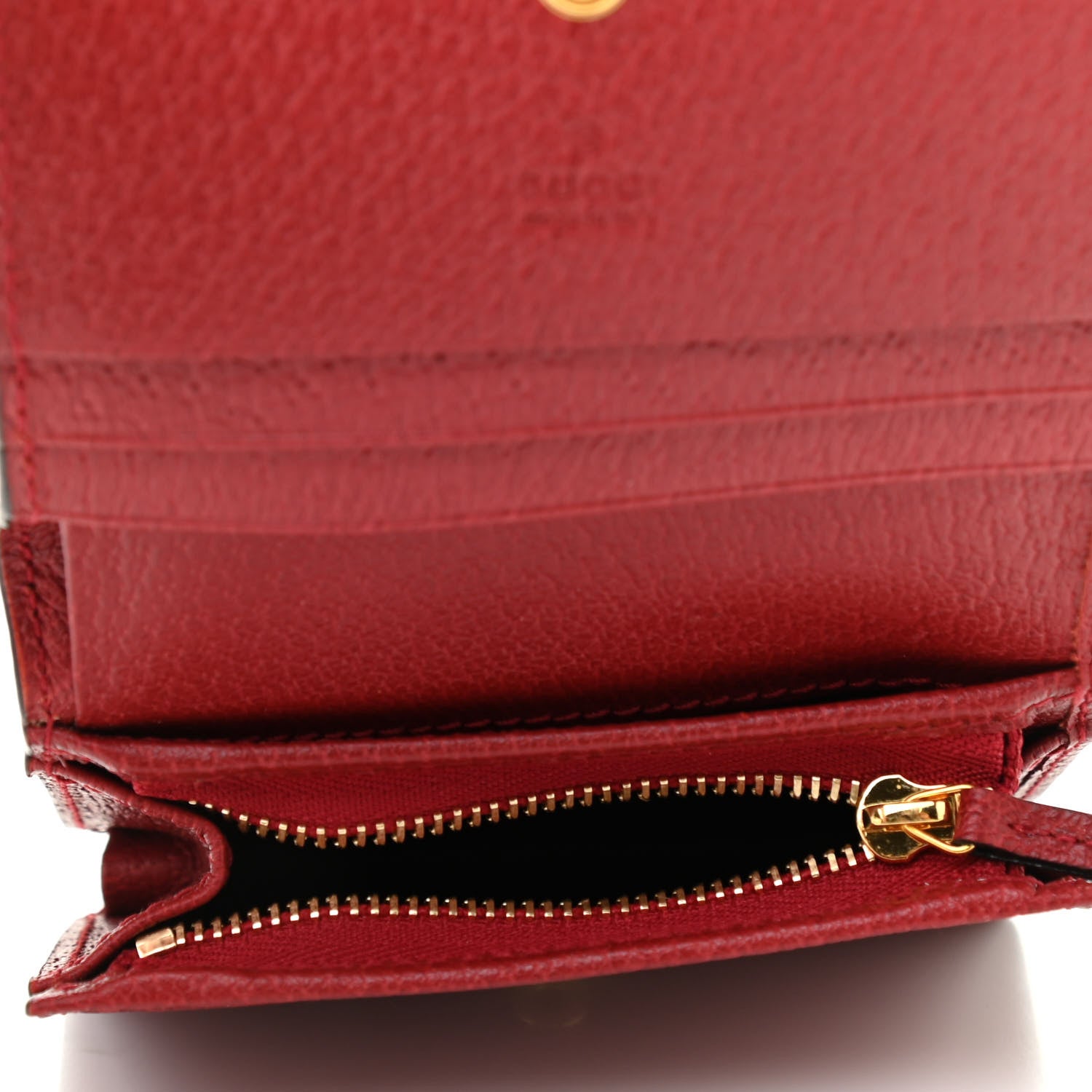 Gucci GG Supreme Monogram Flora Web Ophidia Card Case Red 5 of 7