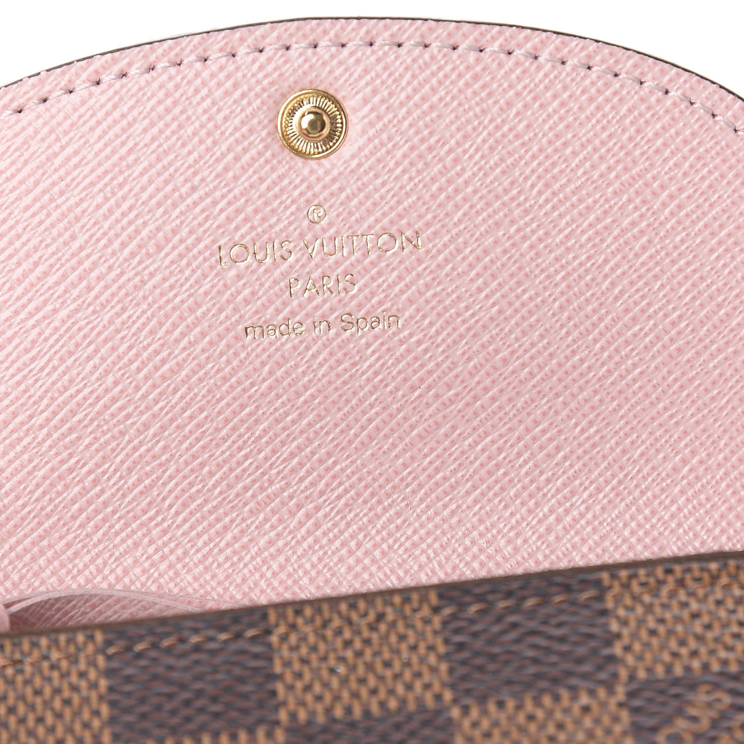 Louis Vuitton Damier Ebene Rosalie Coin Purse Rose Ballerine 6 of 8