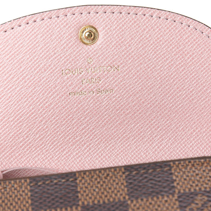 Louis Vuitton Damier Ebene Rosalie Coin Purse Rose Ballerine 6 of 8