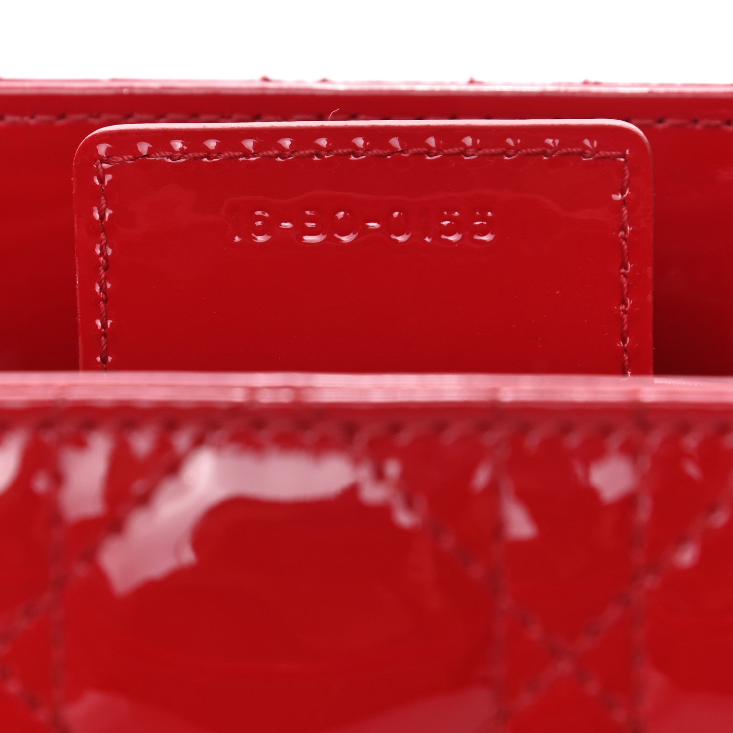 Christian Dior Patent Cannage Medium Lady Dior Red 7 of 9