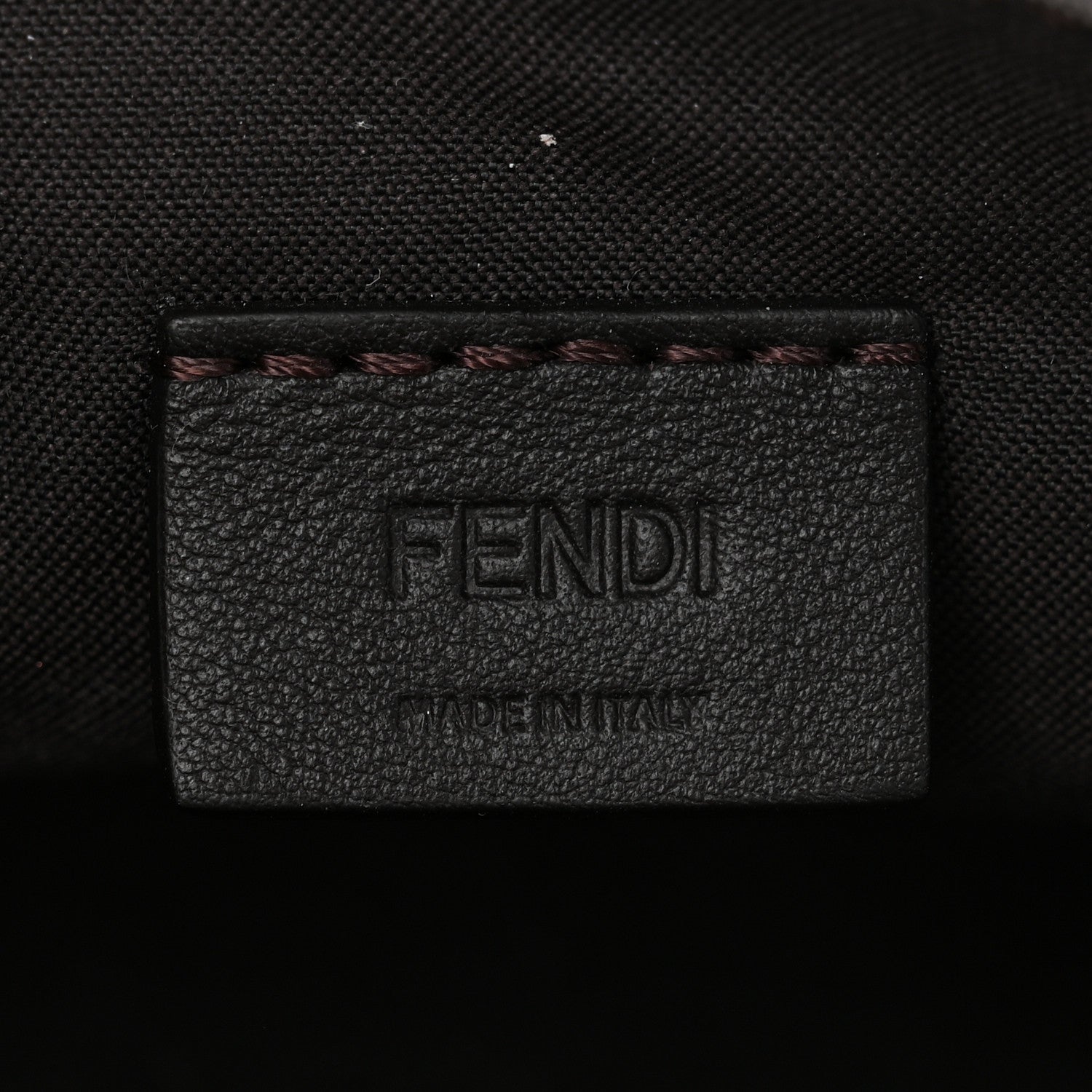 Fendi Glazed Fabric Vitello Century FF 1974 Mini Baguette Cage Mogano Panna White Ice 6 of 10