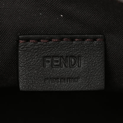 Fendi Glazed Fabric Vitello Century FF 1974 Mini Baguette Cage Mogano Panna White Ice 6 of 10