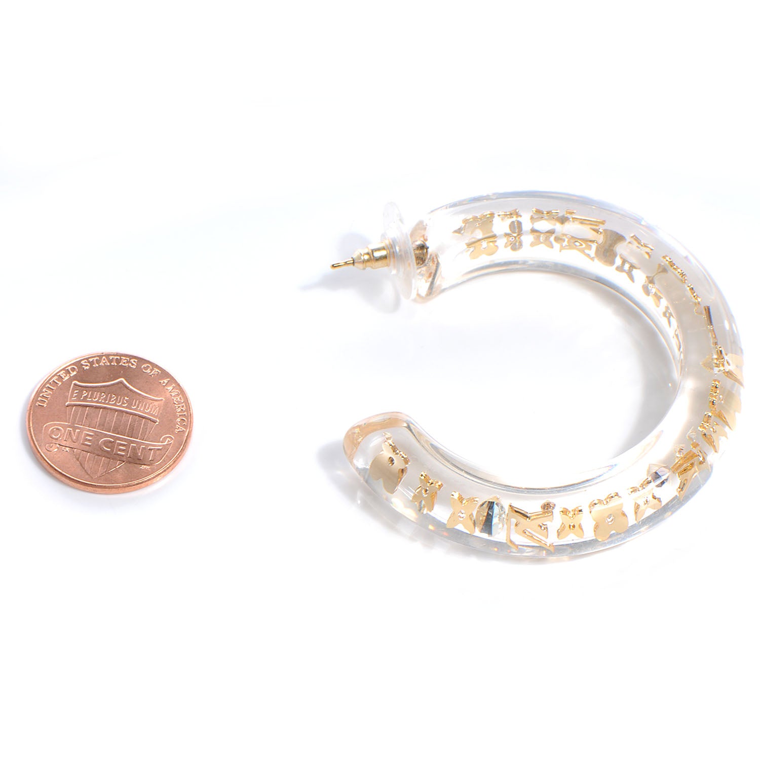 Louis Vuitton Inclusion Hoop Earrings Transparent 2 of 4
