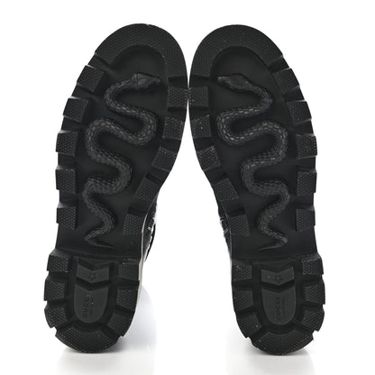 Gucci Nappa Frances GG Matelasse Platform Combat Boots 40 Black 5 of 13
