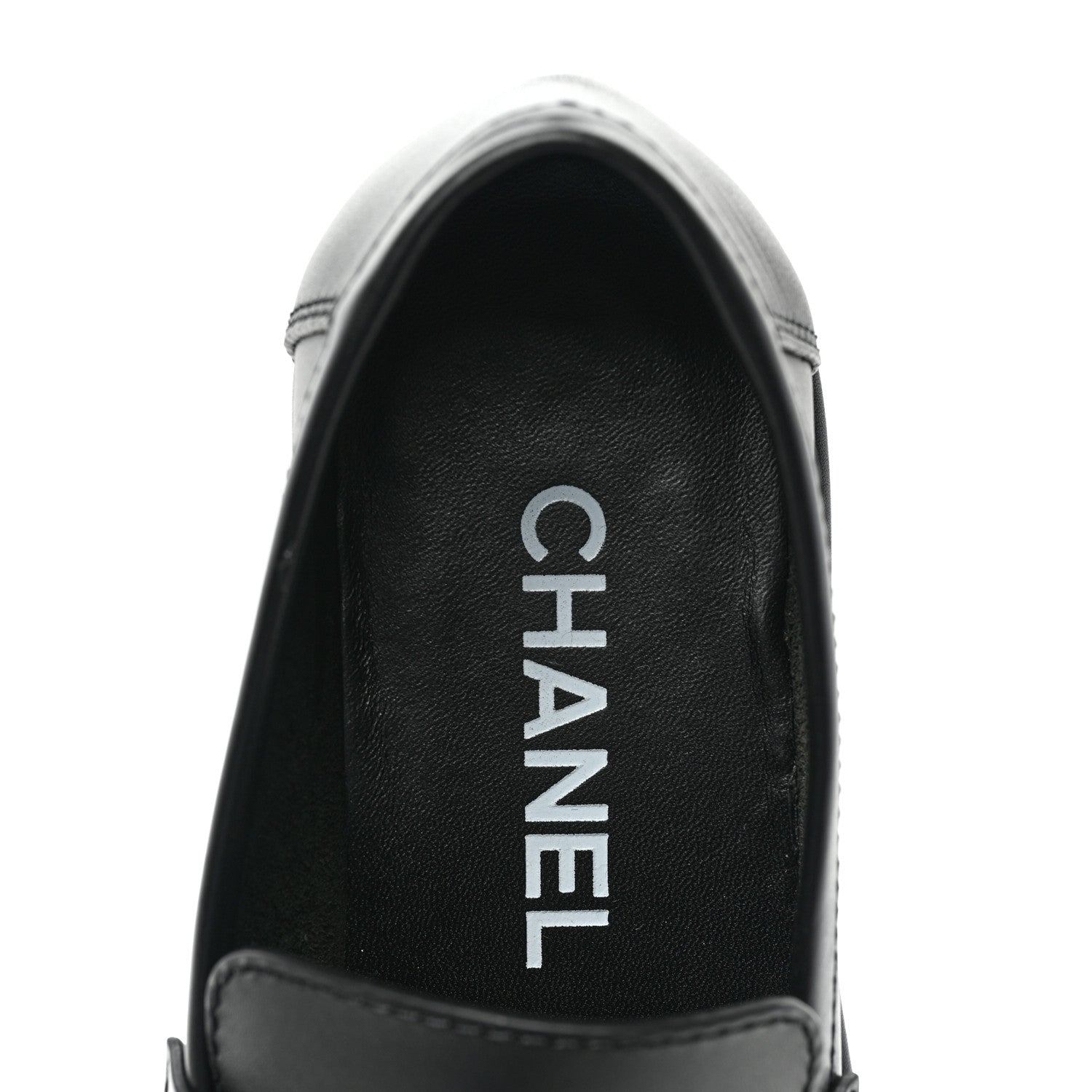 Chanel Calfskin CC Platform Loafers 35 Black 7 of 8