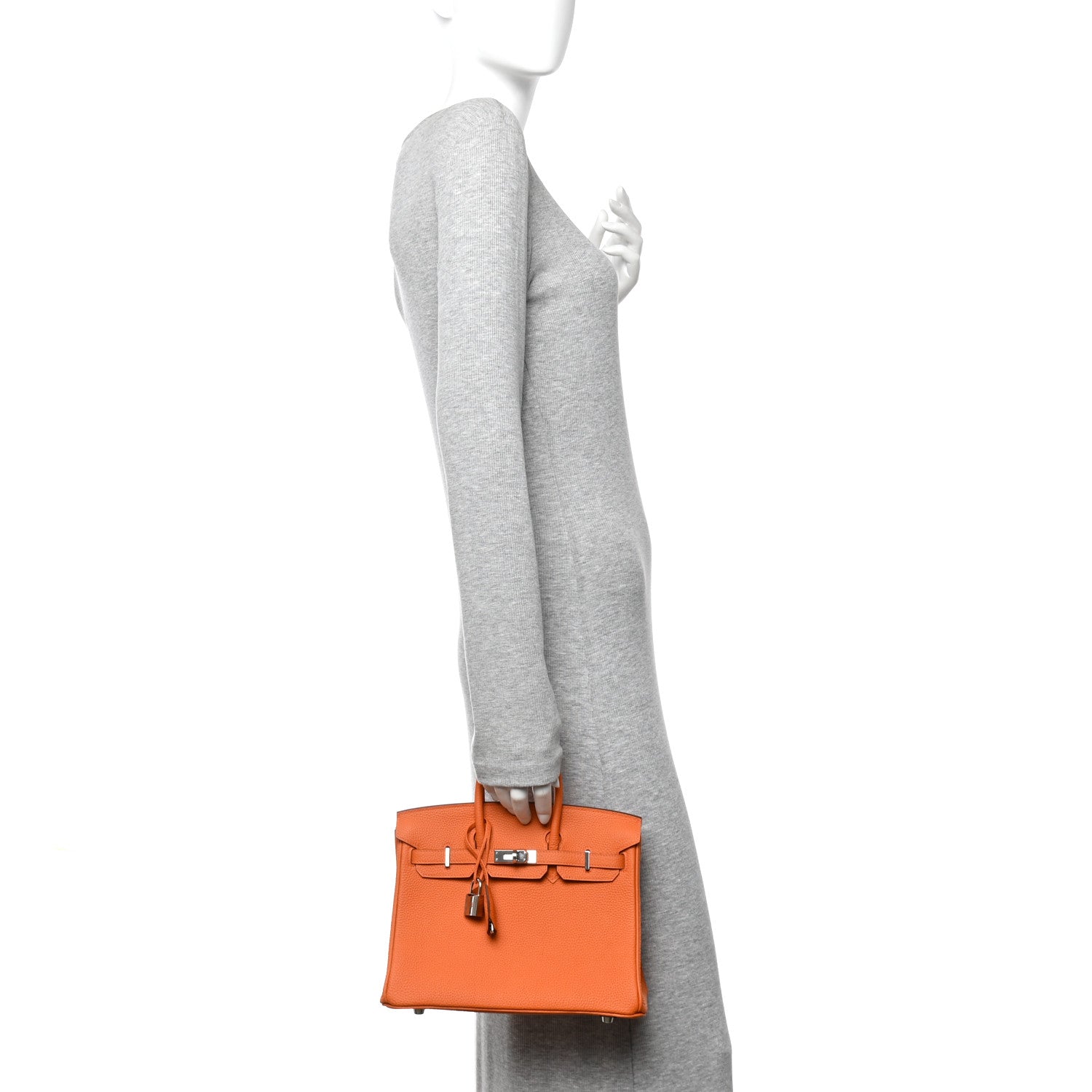 Hermes Togo Birkin 25 Orange 2 of 11