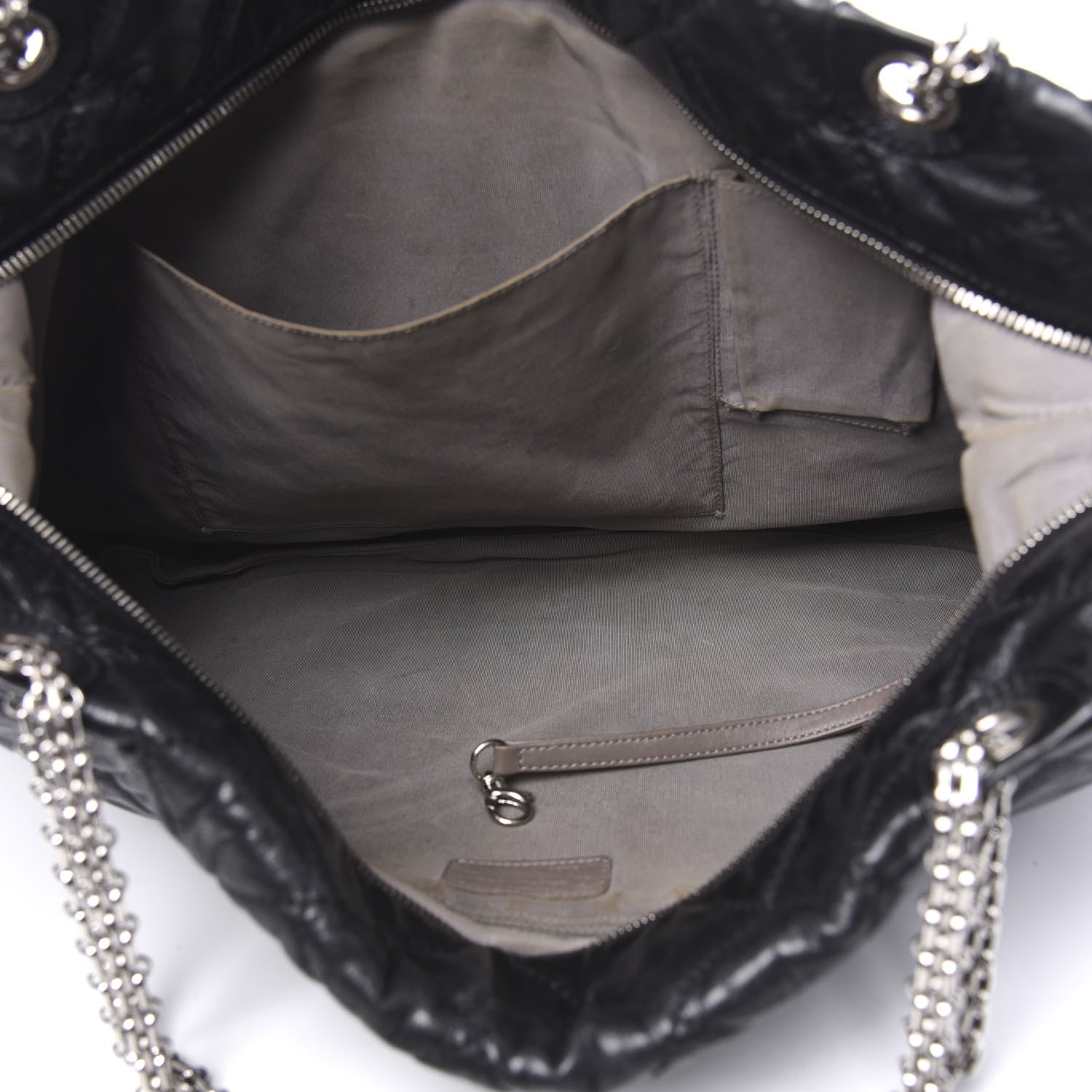 Chanel Aged Calfskin Oversized Reissue Overnight Tote Black 5 of 10