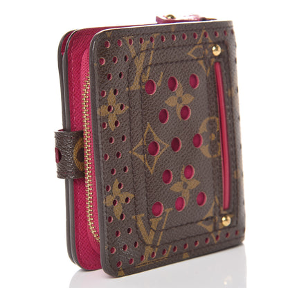 Louis Vuitton Monogram Perforated Compact Zipped Wallet Fuchsia 3 of 8