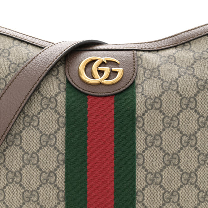 Gucci GG Supreme Monogram Web Small Ophidia Half Moon Hobo Brown 8 of 11