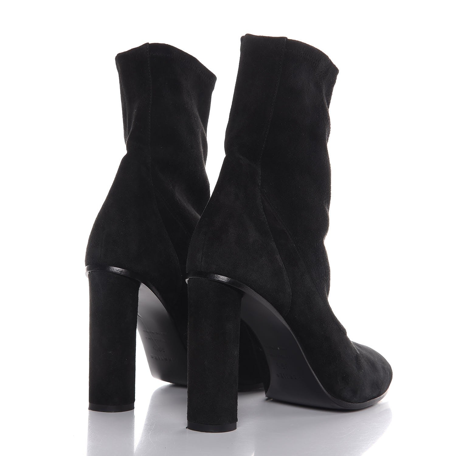 Hermes Suede Ankle Boots 39.5 Black 4 of 8