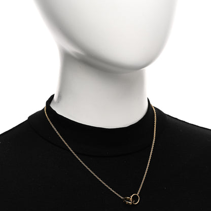 Cartier 18K Yellow Gold Interlocking LOVE Necklace 2 of 6