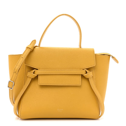 Celine Grained Calfskin Nano Belt Bag Sunflower 1 of 13