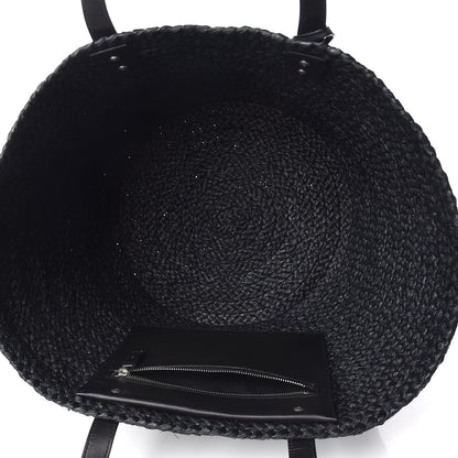 Saint Laurent Raffia Medium Panier Bag Black 7 of 10