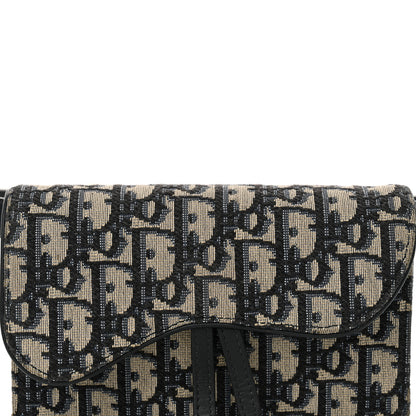 Christian Dior Oblique Saddle Belt Bag Blue 8 of 14