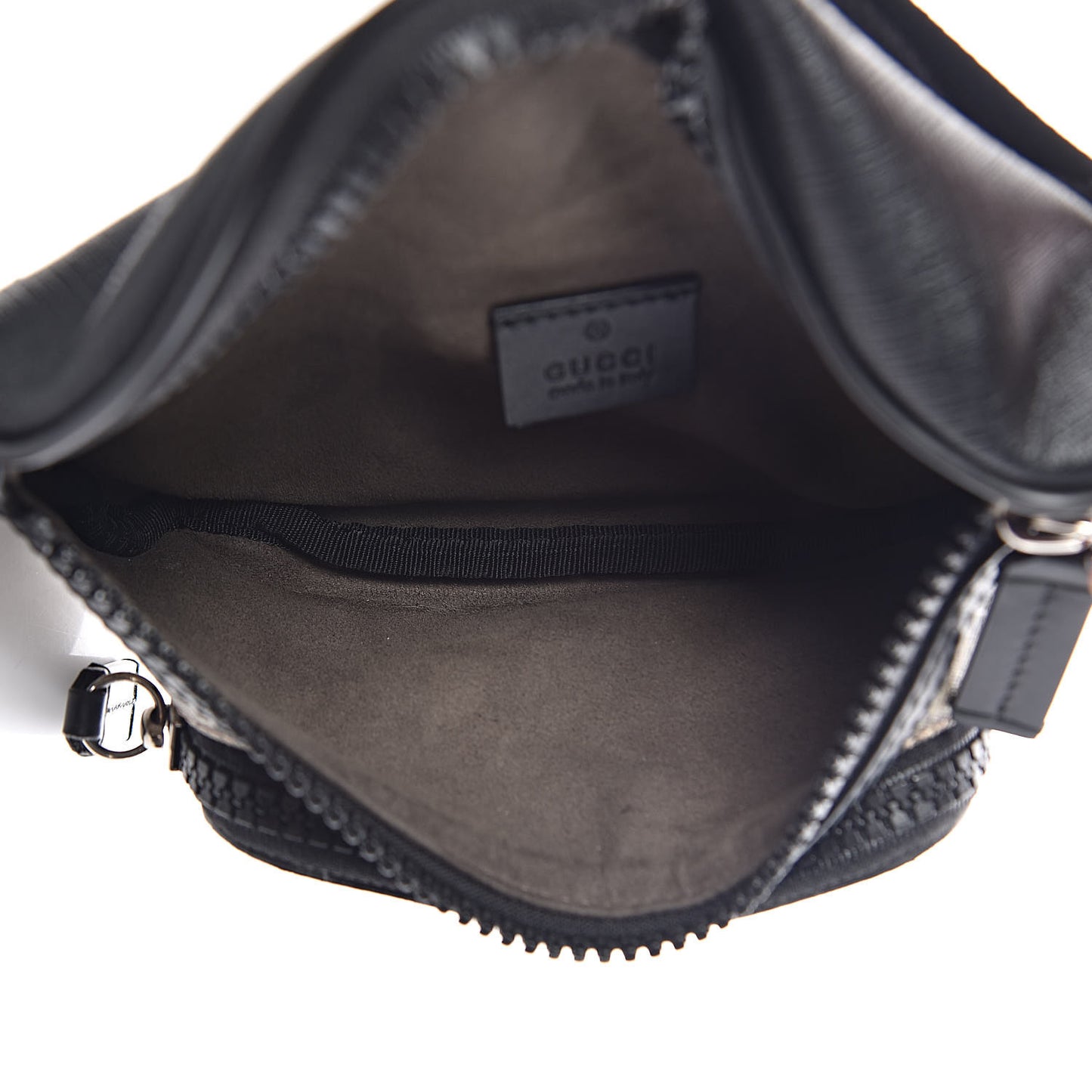 GG Supreme Monogram Belt Bag Black