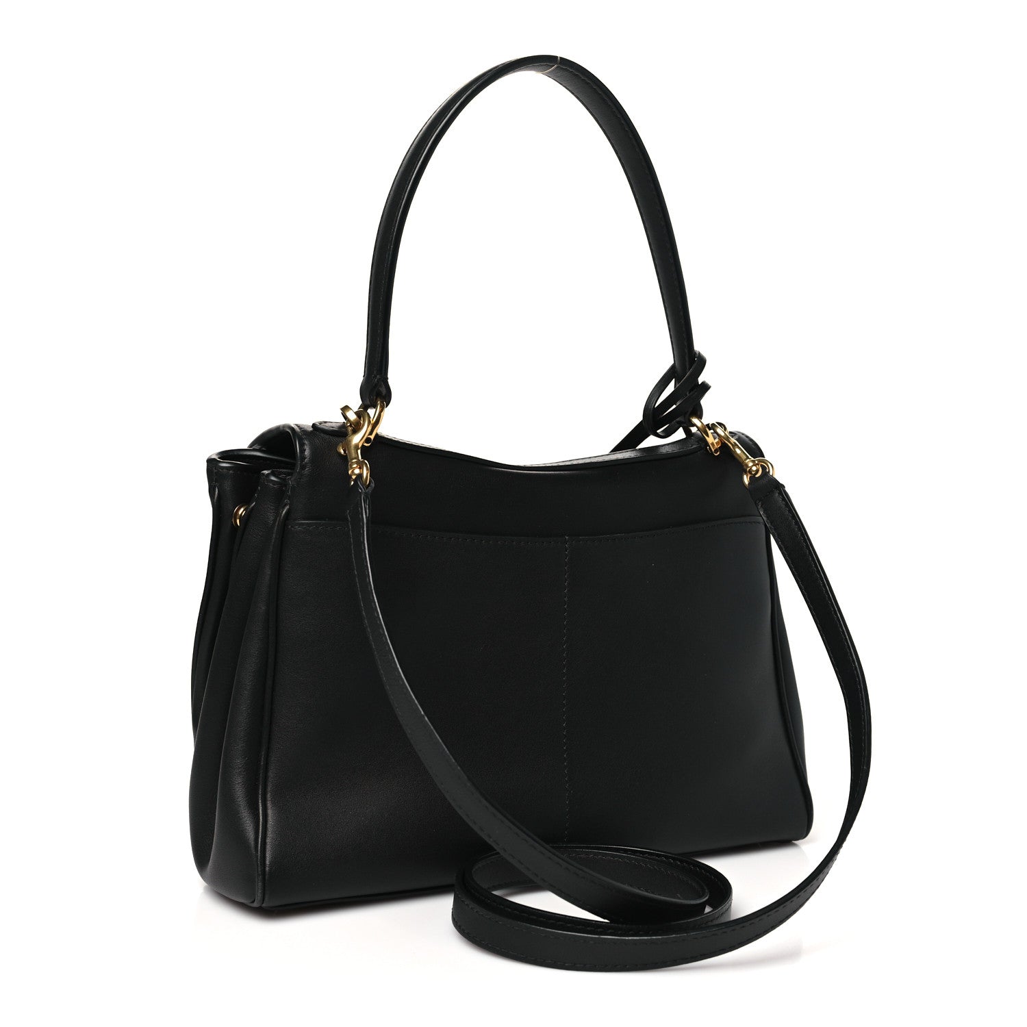 Balenciaga Natural Smooth Calfskin Small Rodeo Top Handle Handbag Black 3 of 10