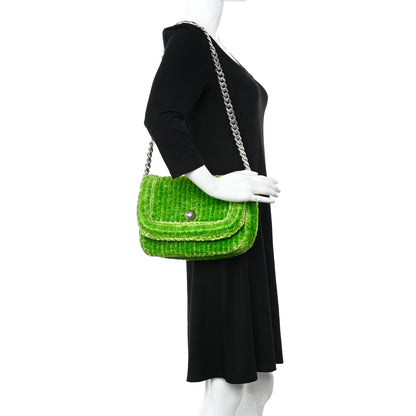 Bottega Veneta Chenille Corduroy Small Shoulder Bag Caterpillar 2 of 11
