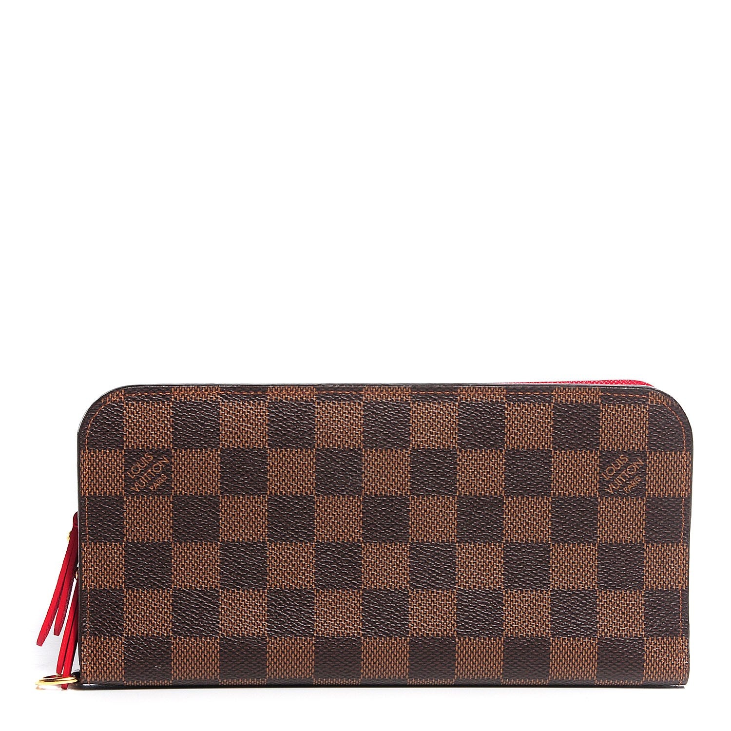 Louis Vuitton Damier Ebene Insolite Wallet Red 1 of 9