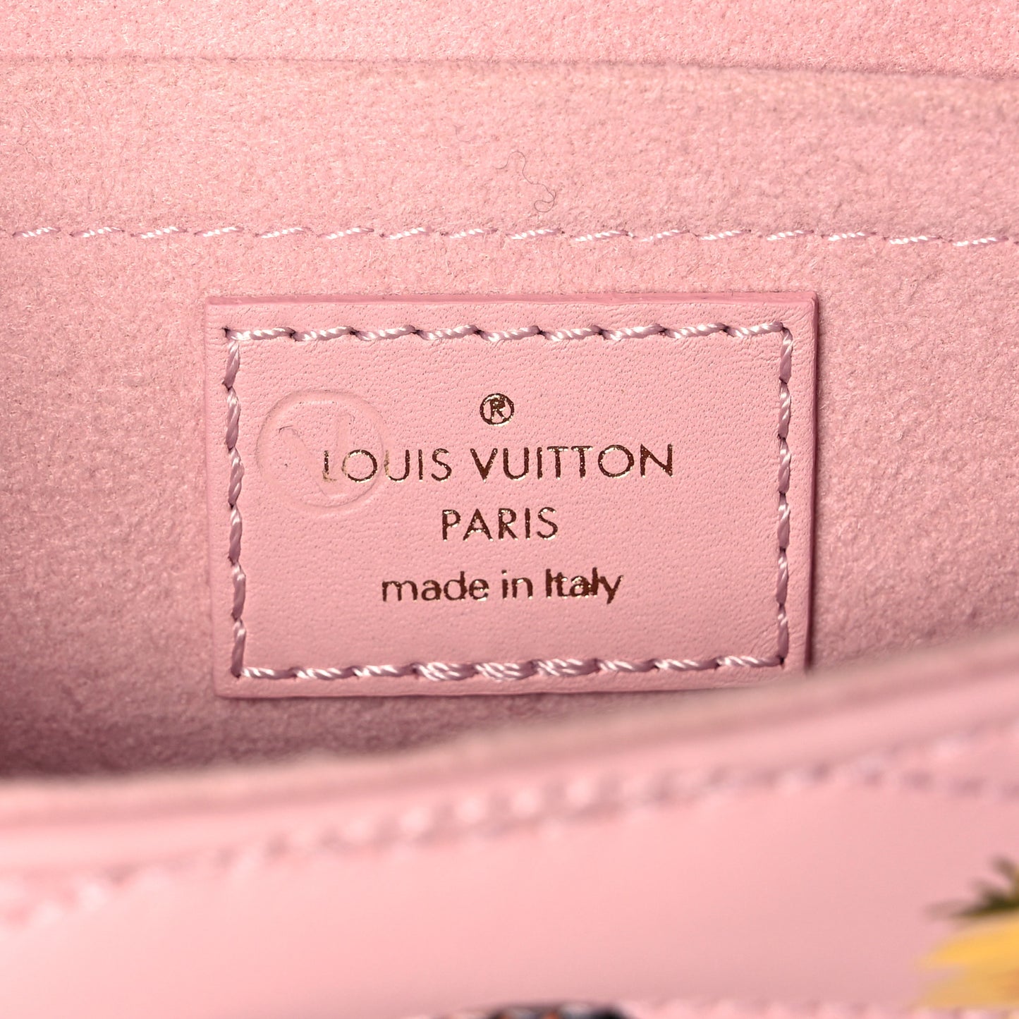 Calfskin Leopard Print New Wave Chain PM Light Pink