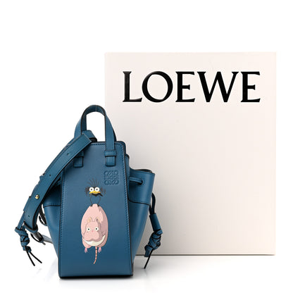 Loewe X SPIRITED AWAY Calfskin Bo Mouse Mini Hammock Shoulder Bag Lagoon Blue 11 of 11