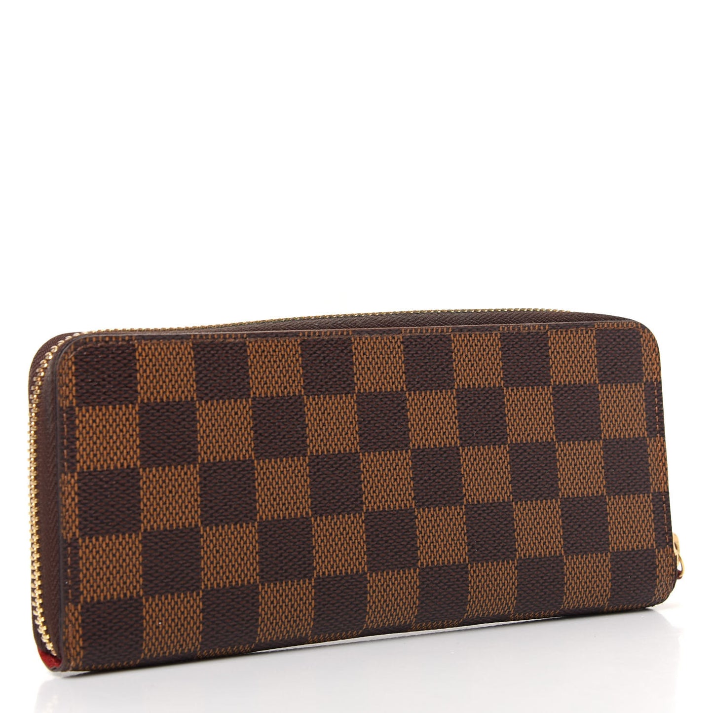 Damier Ebene Clemence Wallet Cherry