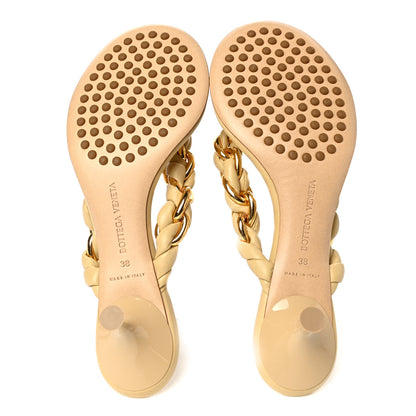 Bottega Veneta Nappa Dot Sandals 38 Cane Sugar 5 of 8