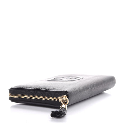 Gucci Calfskin Soho Zip Around Wallet Black 4 of 9