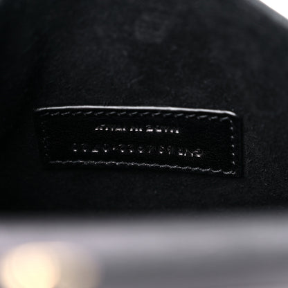Saint Laurent Smooth Calfskin Mini Classic Monogram Kaia Belt Black 6 of 15