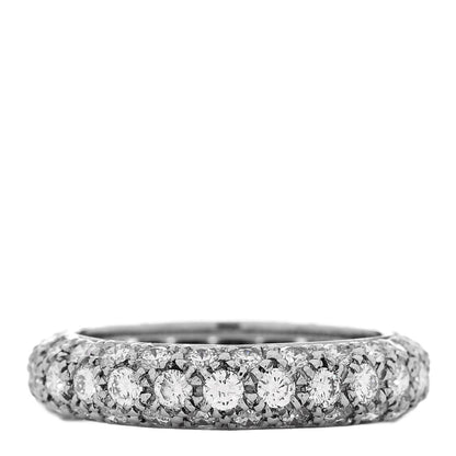Tiffany Platinum Diamond Etoile Three-Row Band Ring 47 4 1 of 6