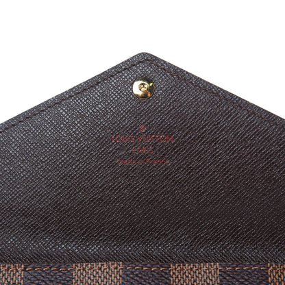 Louis Vuitton Damier Ebene Long Origami Wallet 6 of 6