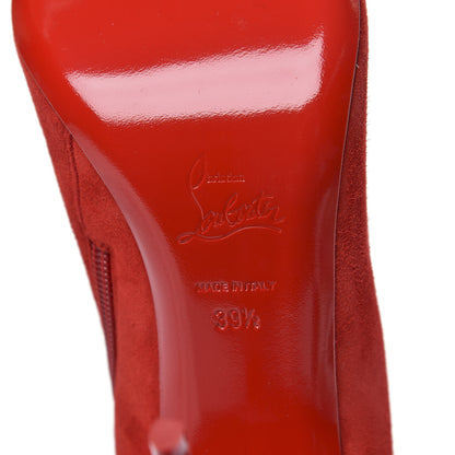 Christian Louboutin Veau Velours Eloise Booty 100 Ankle Boots 39.5 Loubi 6 of 7