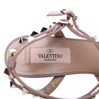 Valentino Garavani Nappa Rockstud Ankle Strap 65mm Pumps 38.5 Rosso Valentino Poudre 7 of 11