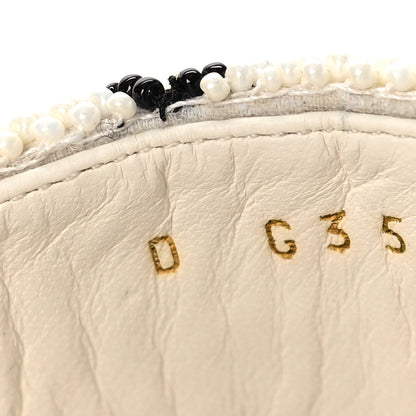 Chanel Pearl Embroidery CC Mules 40 Black White 9 of 10
