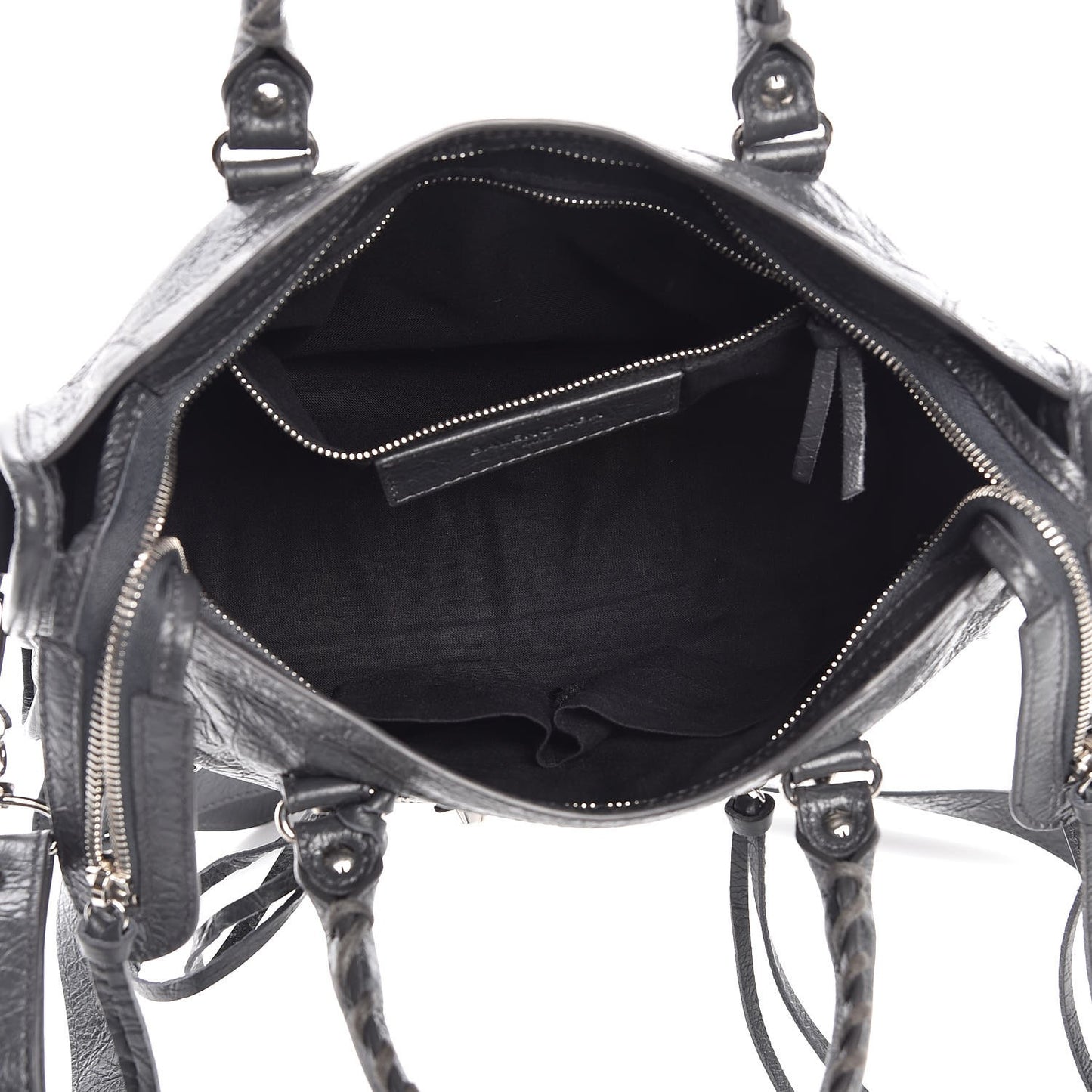 Agneau Classic Silver Hardware S City Gris Fossile