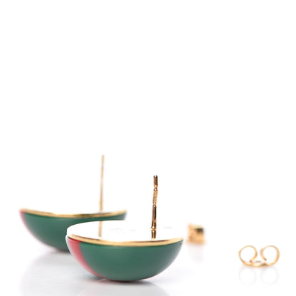 Gucci Resin Web Stud Earrings 4 of 5